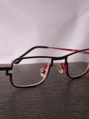 Authentic Anne et Valentin Lunettes Frames Dark Blue Eyeglasses Made in Japan